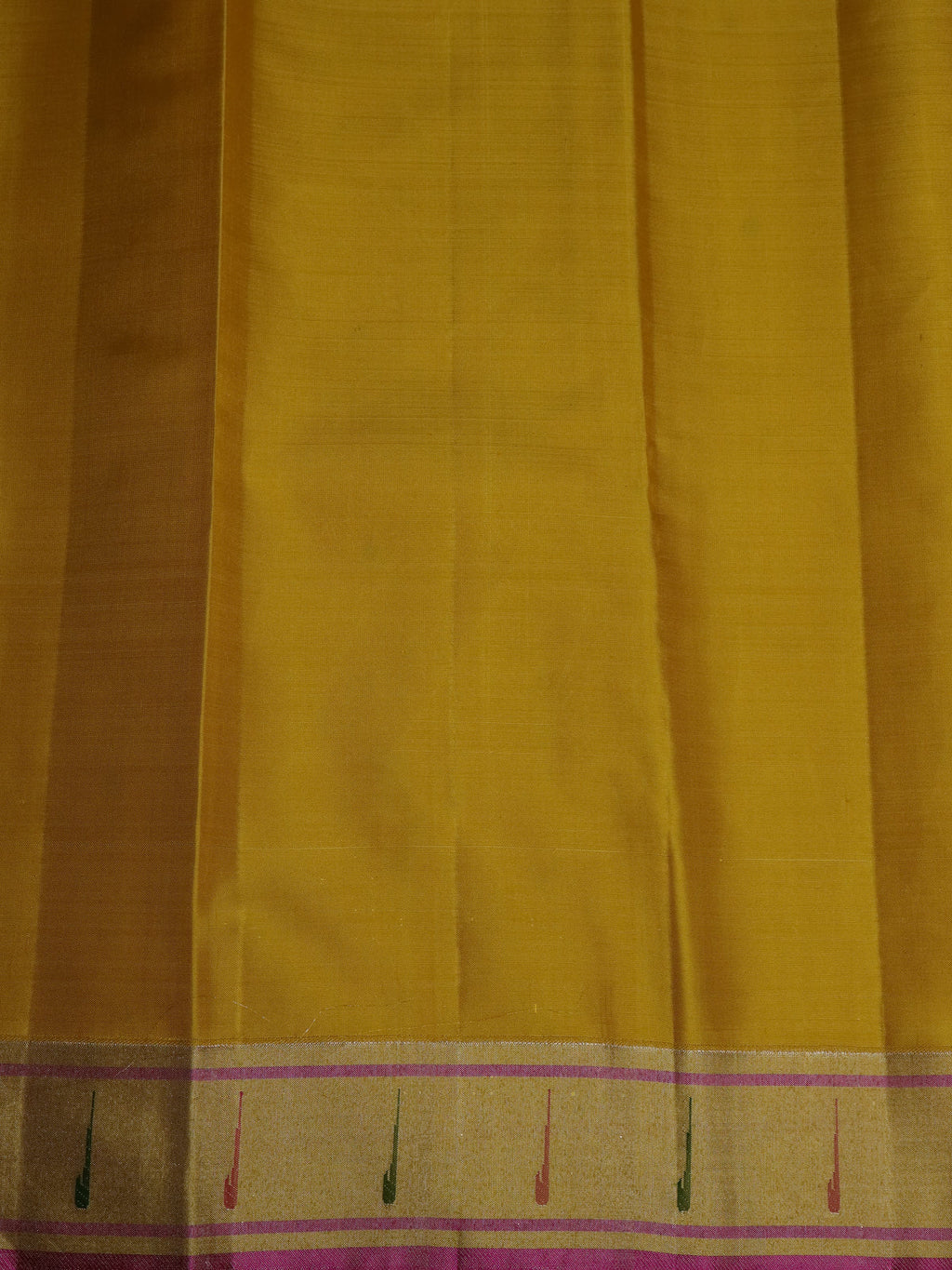 Pastel Pink -Yellow Kanchipuram Silk Saree