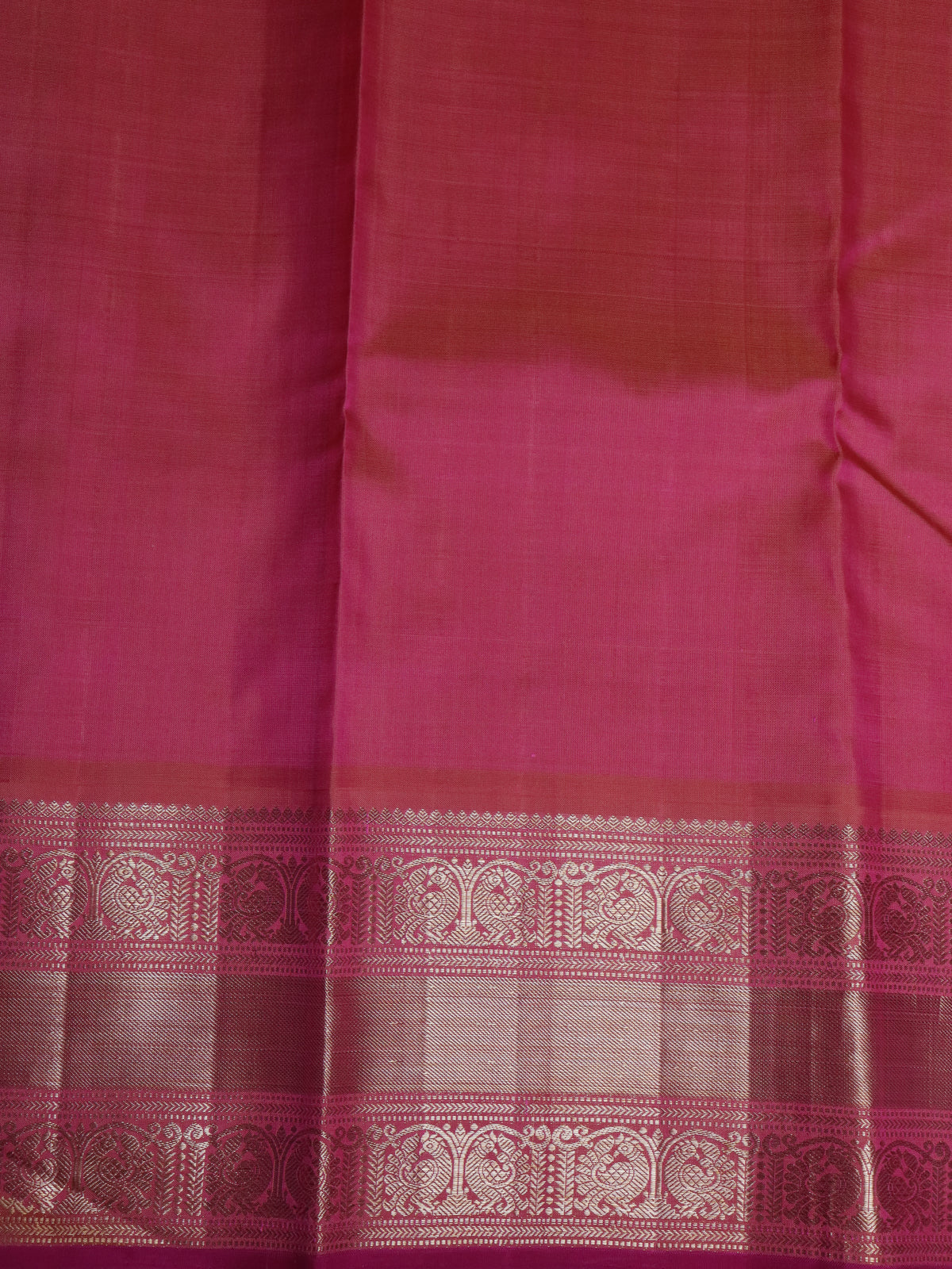 Light Green-Pink Kanchipuram Silk Saree