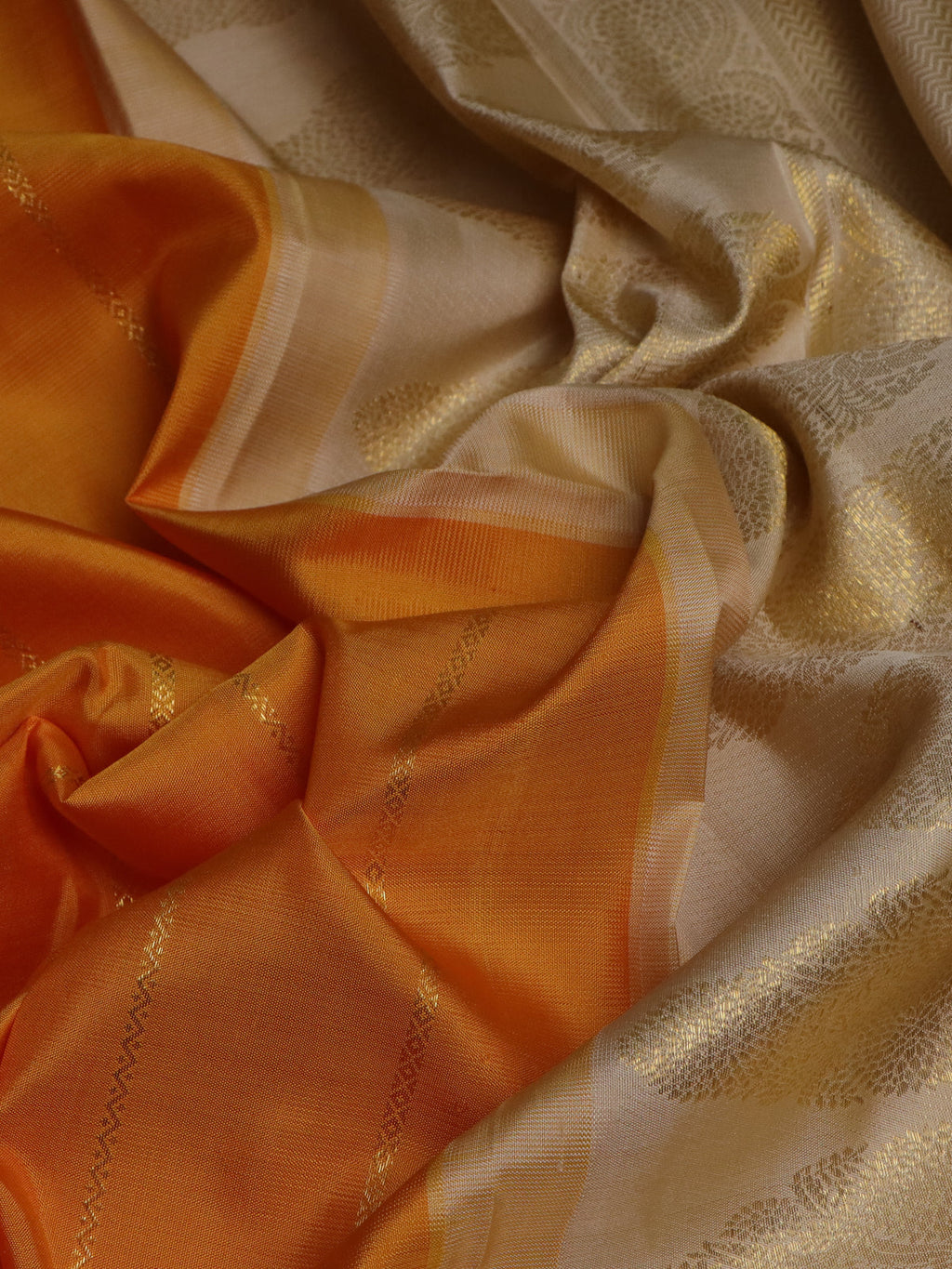Mango Yellow Kanchipuram Silk Saree