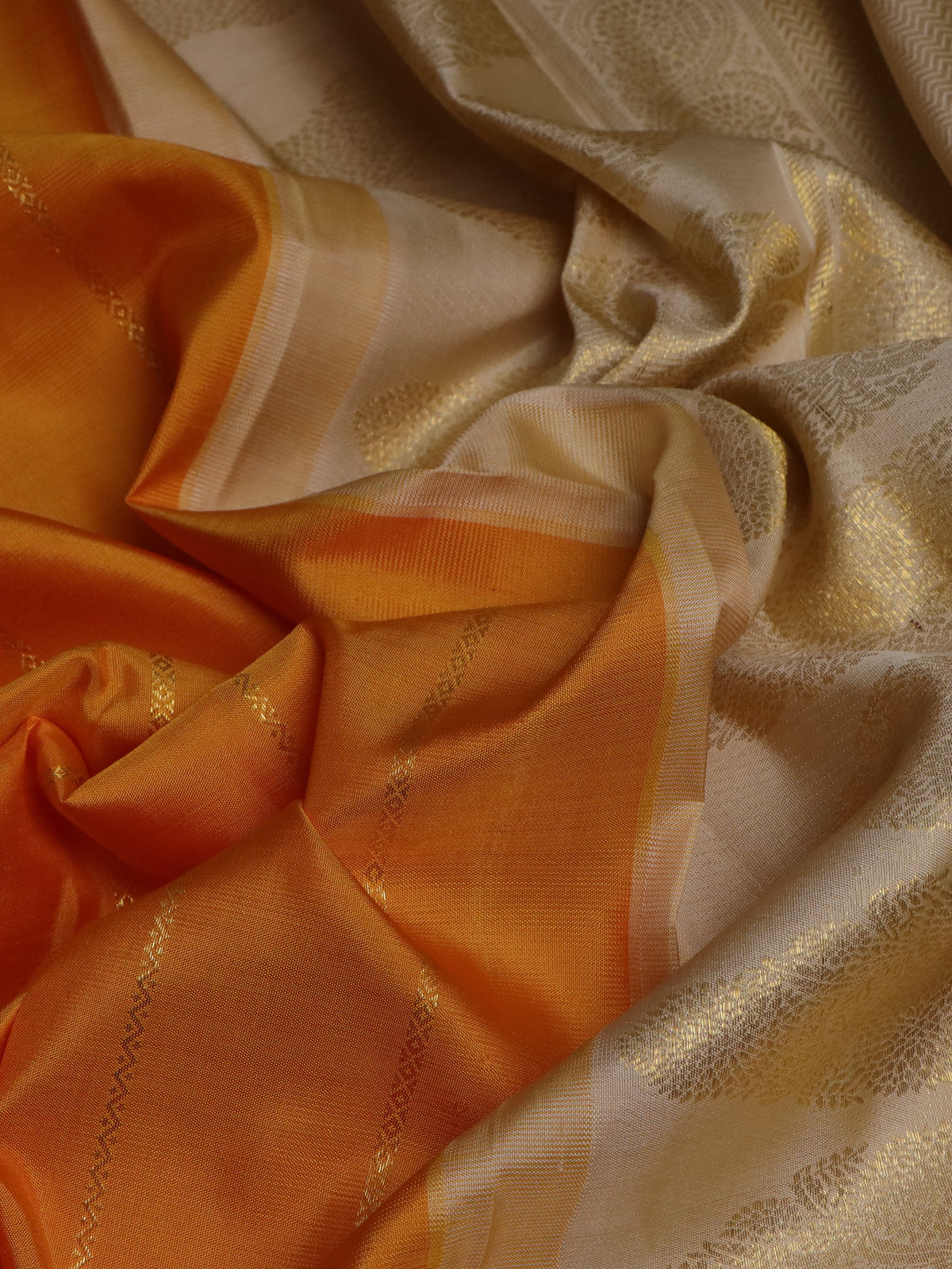 Mango Yellow Kanchipuram Silk Saree