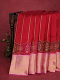 Red-Pink Kanchipuram Silk Saree