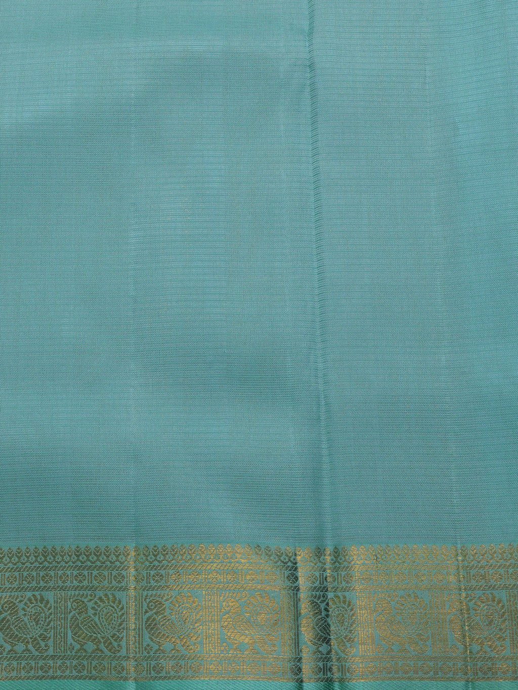 Teal Blue Pure Kanchipuram Kota Saree