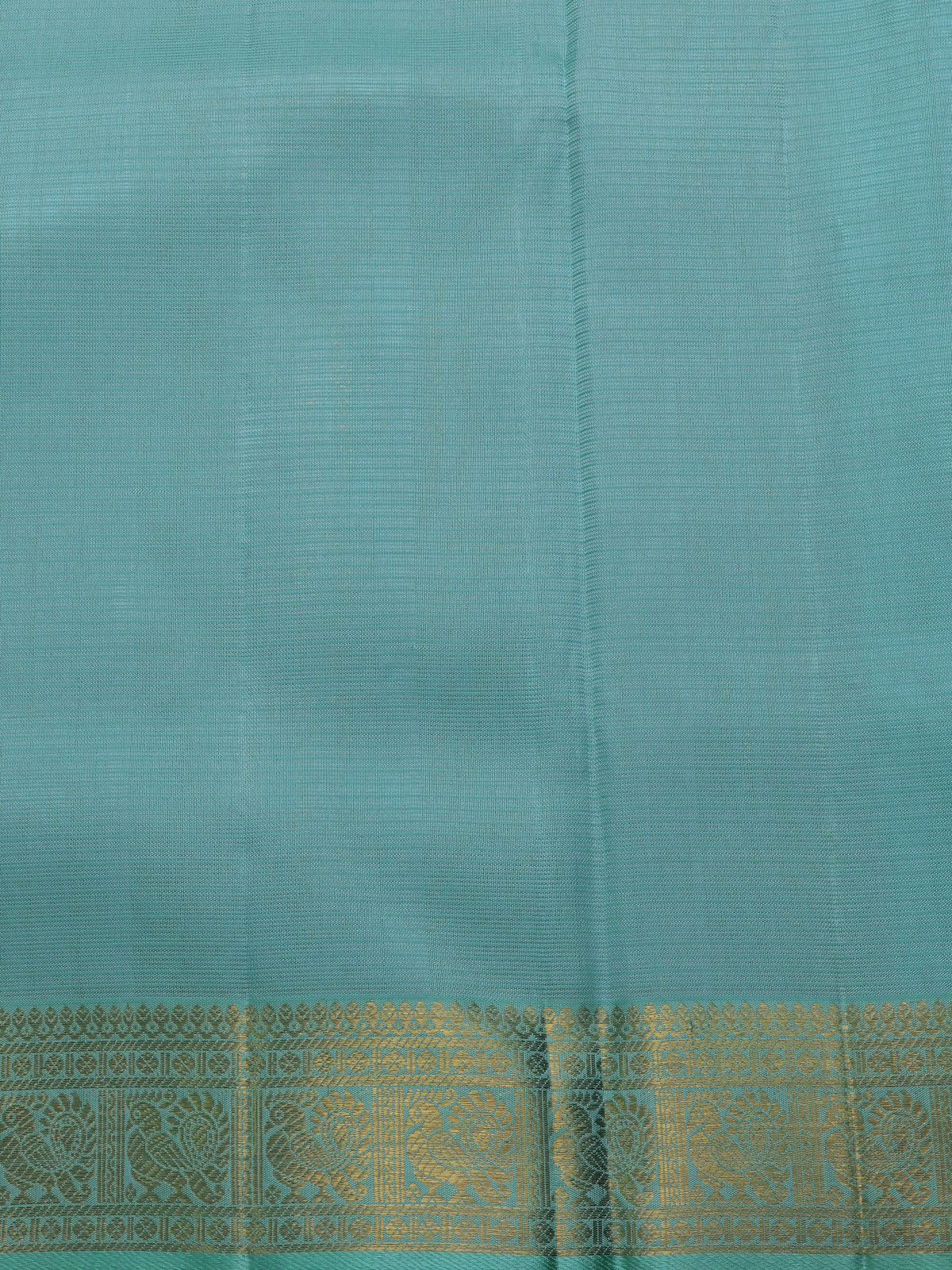 Teal Blue Pure Kanchipuram Kota Saree