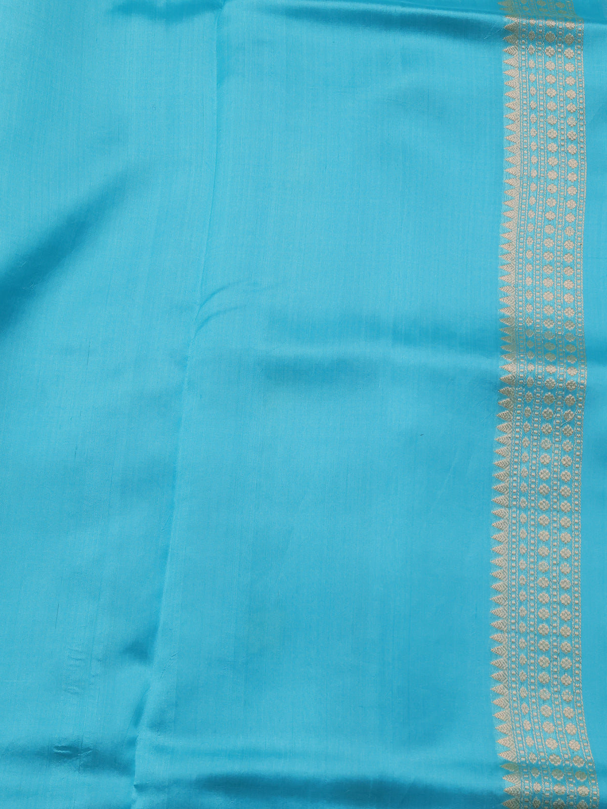 Light Blue Banarasi Kora Saree