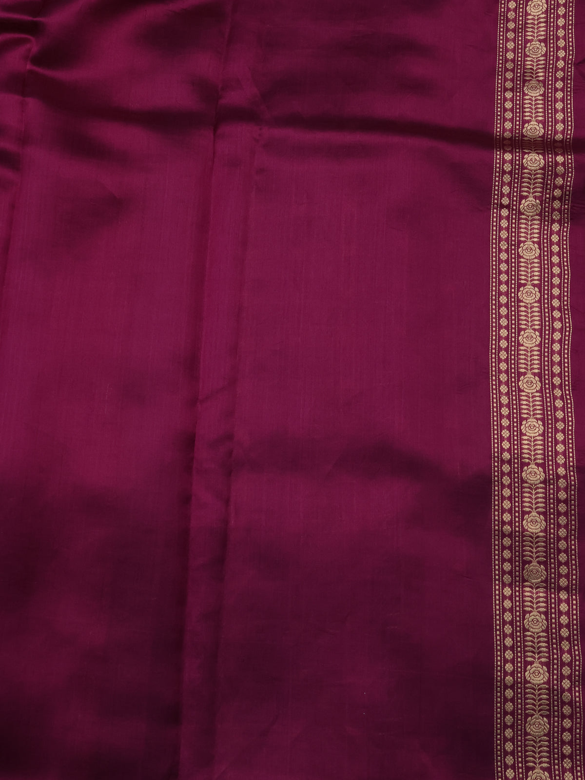 Teal Blue-Purple Banarasi Kora Saree