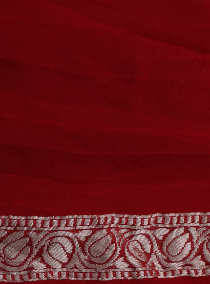 Red Banarasi Georgette Saree