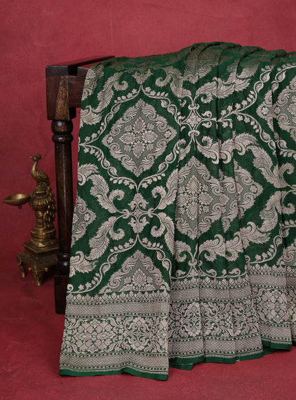 Green Banarasi Georgette Saree