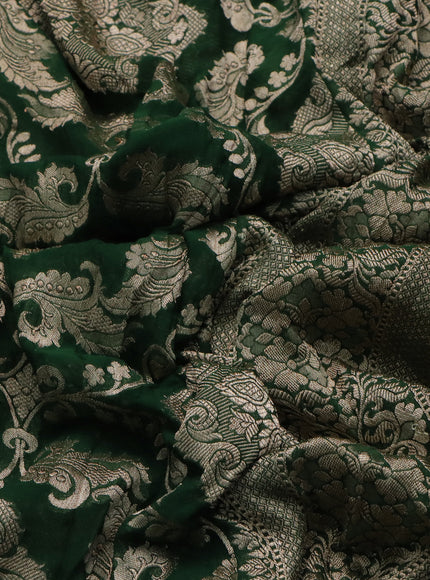 Green Banarasi Georgette Saree
