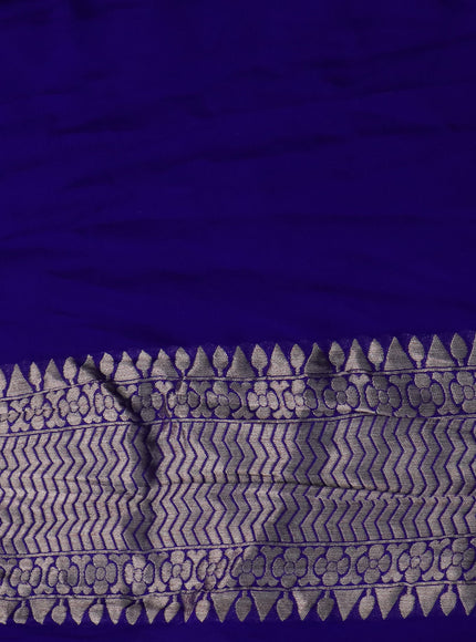 Blue Banarasi Georgette Saree