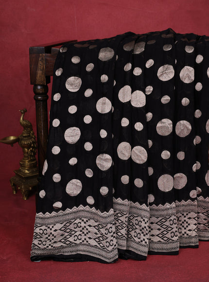 Black Banarasi Georgette Saree