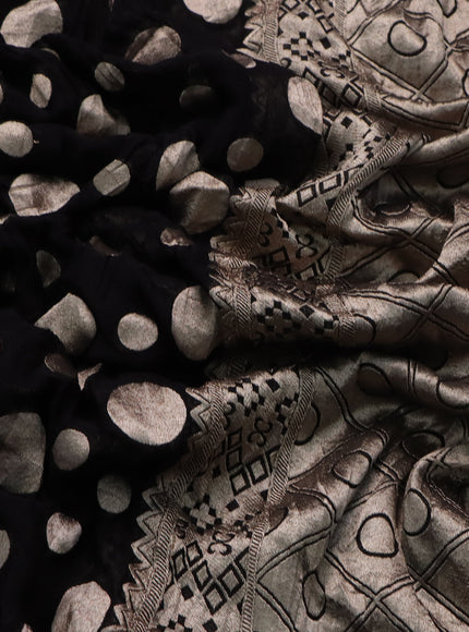 Black Banarasi Georgette Saree