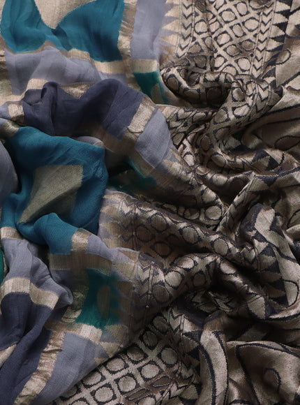 Grey Banarasi Georgette Saree