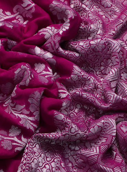 Pink Banarasi Georgette Saree