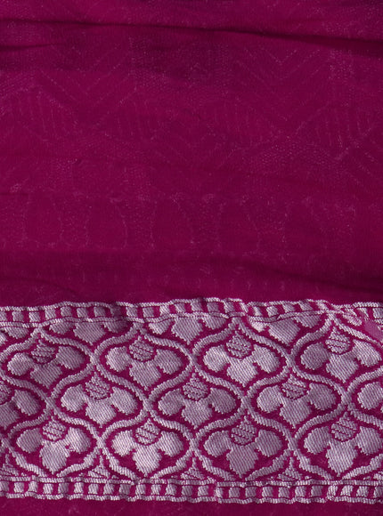Pink Banarasi Georgette Saree