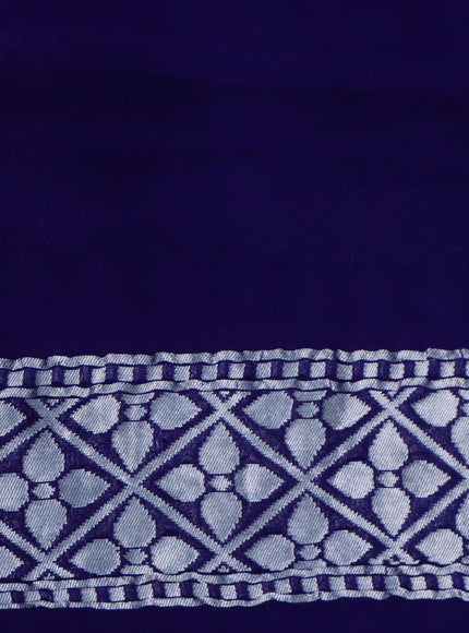 Blue Banarasi Georgette Saree