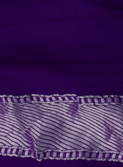 Violet Banarasi Georgette Saree