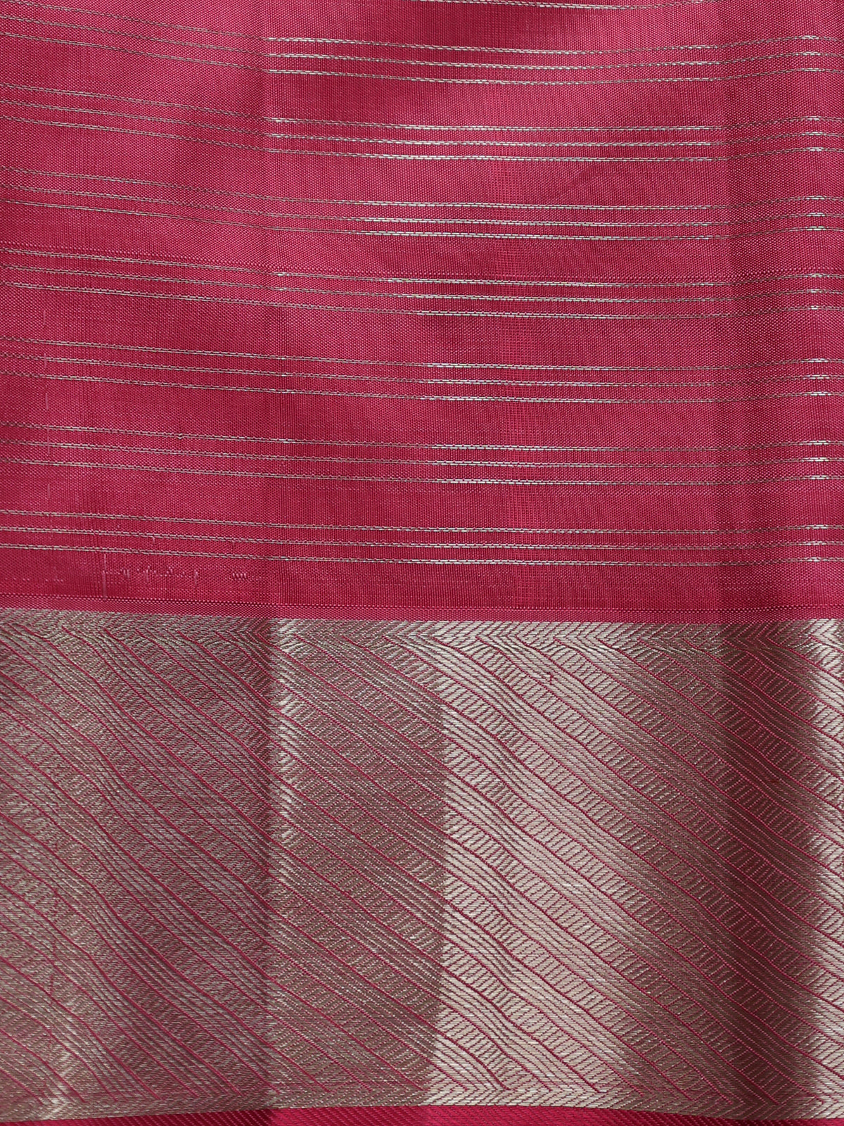 Peach Pink Pure Kanchipuram Silk Saree