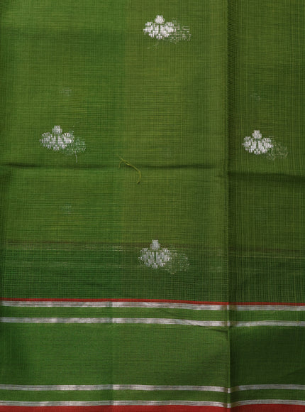 Lime Green-Green Zari Kota Saree