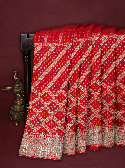 Red Banarasi Georgette Saree