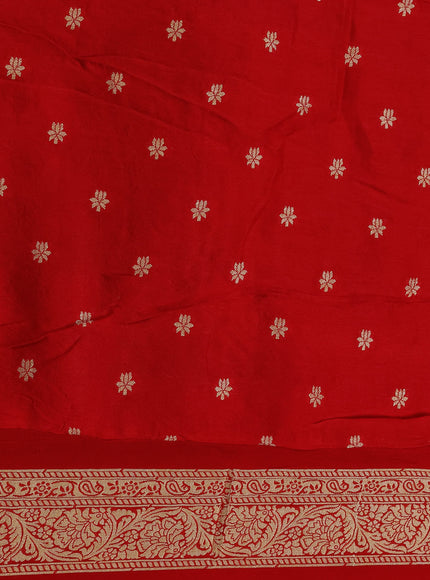 Red Banarasi Georgette Saree