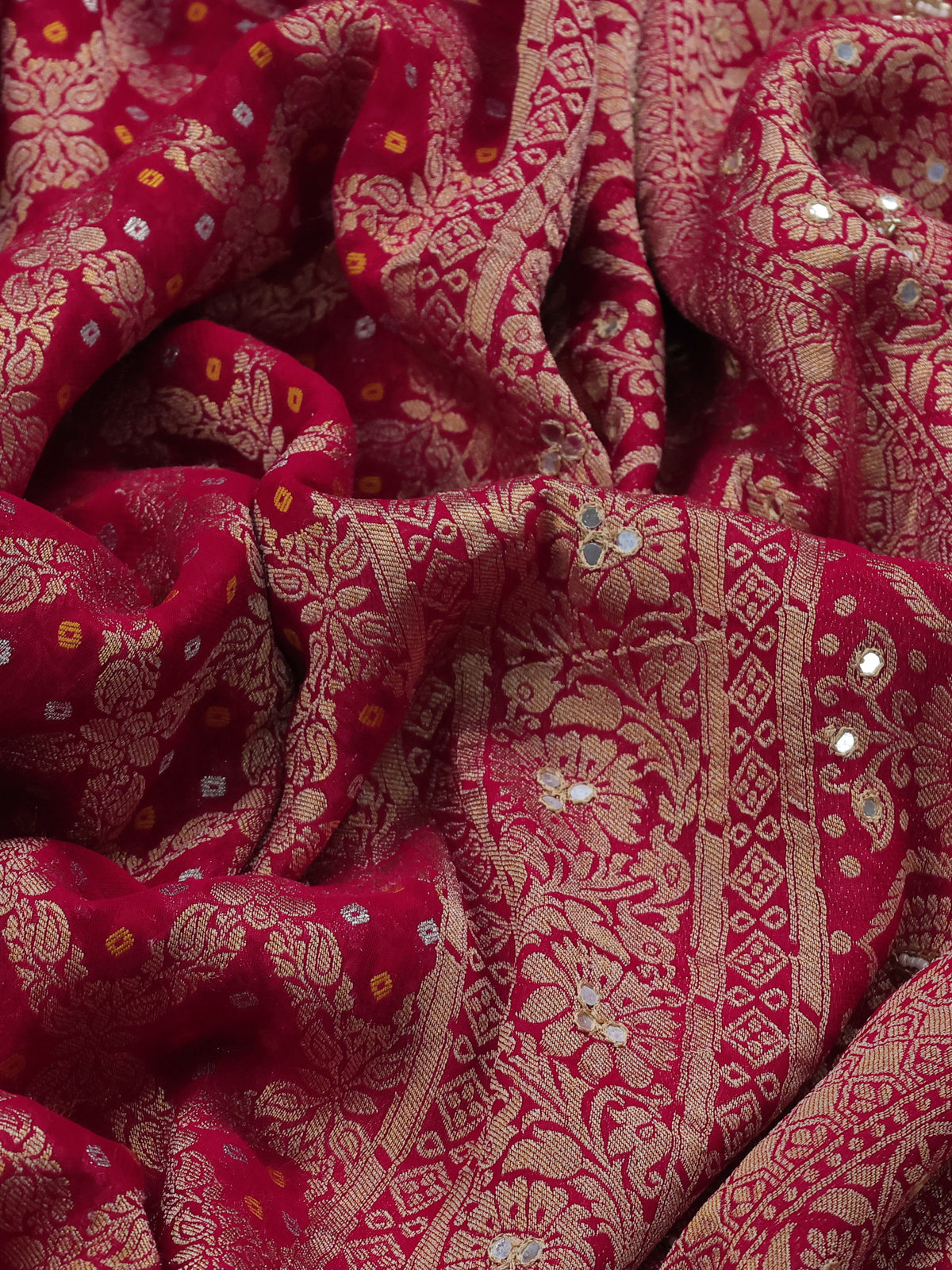 Pink Banarasi Georgette Saree