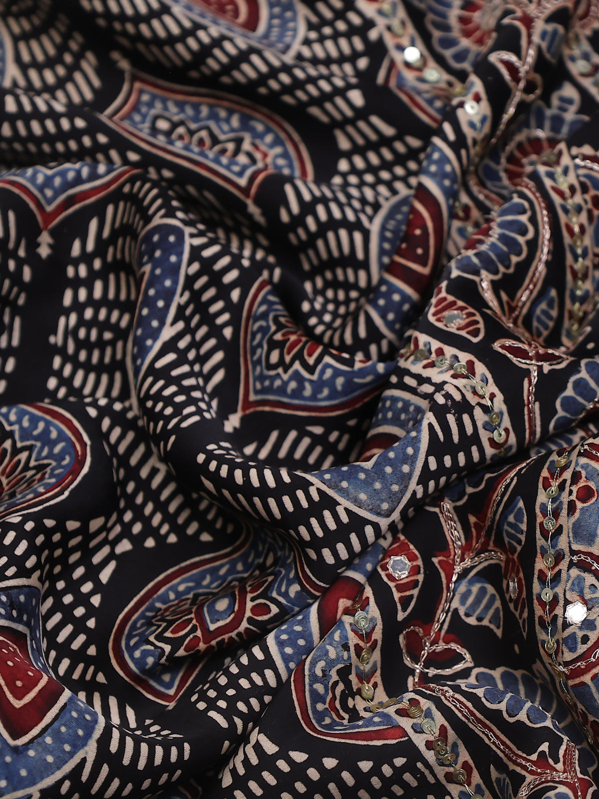 Black Modal Silk Saree