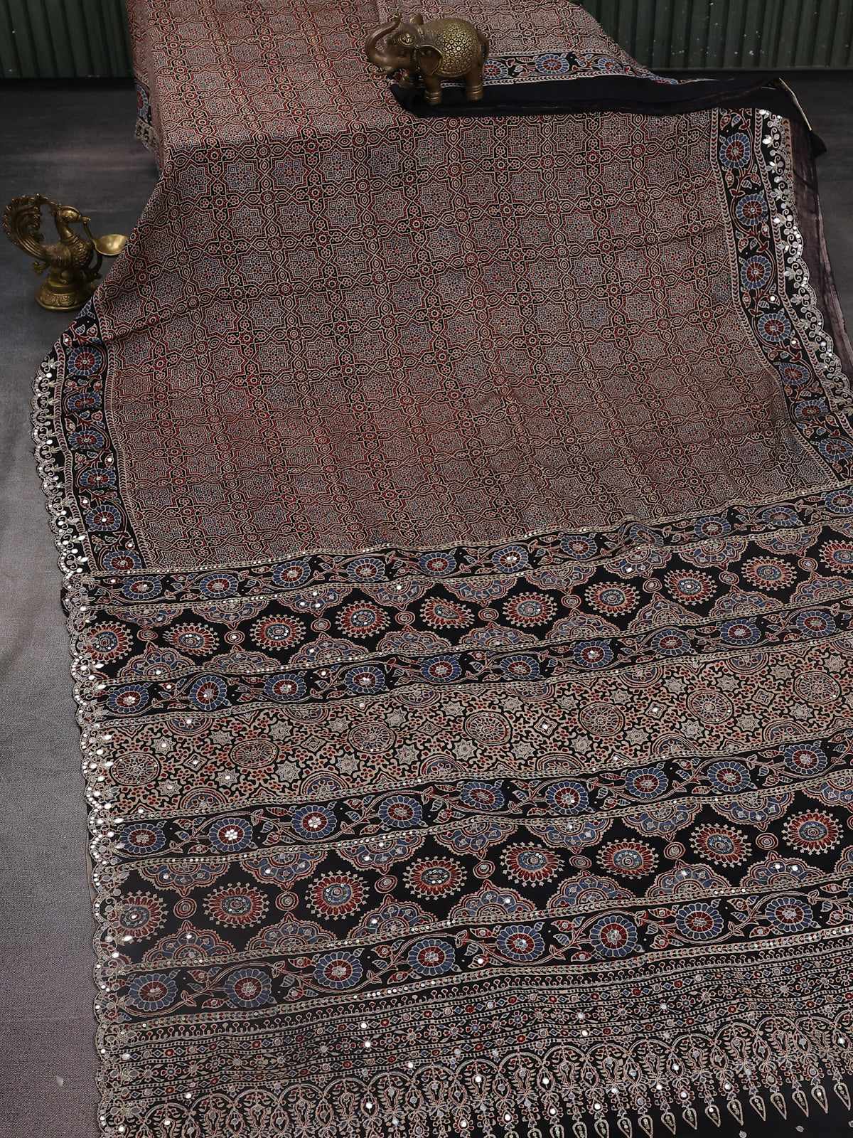 Black Modal Silk Saree