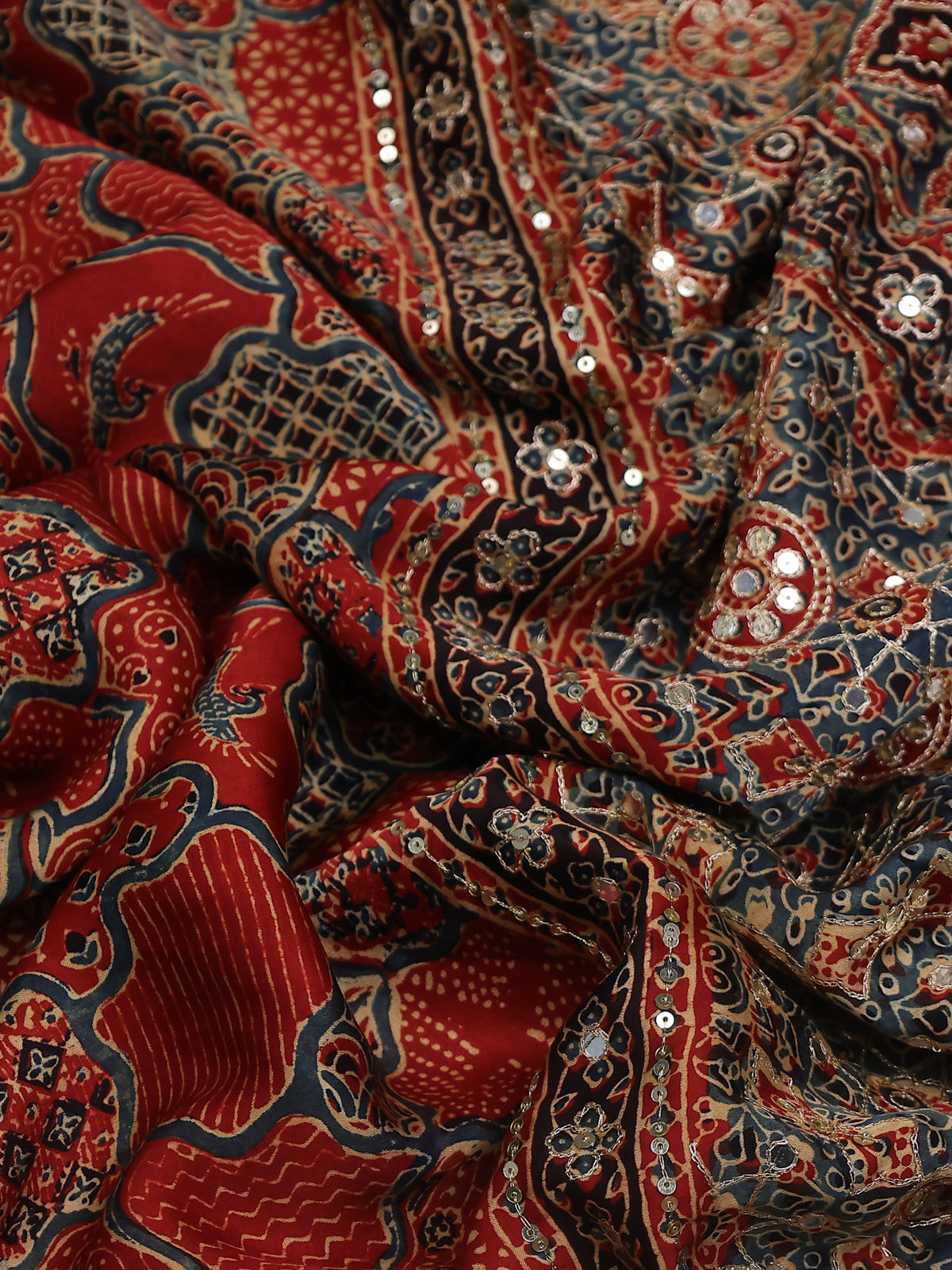 Maroon Modal Silk Saree