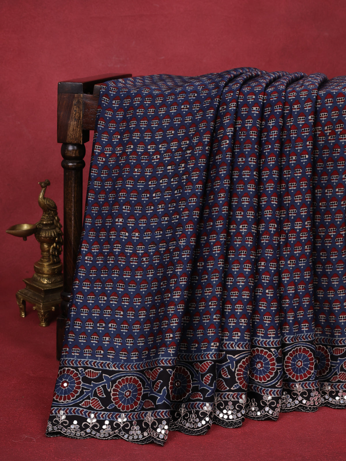 Blue Modal Silk Saree