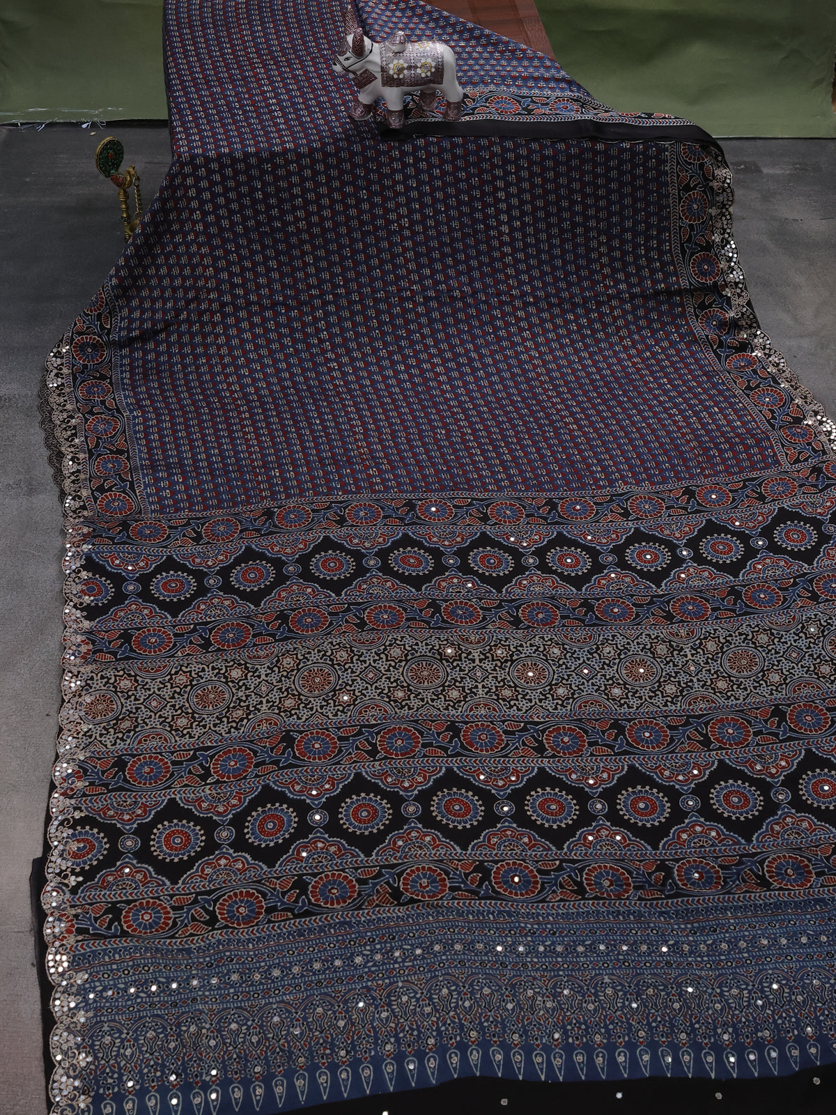 Blue Modal Silk Saree