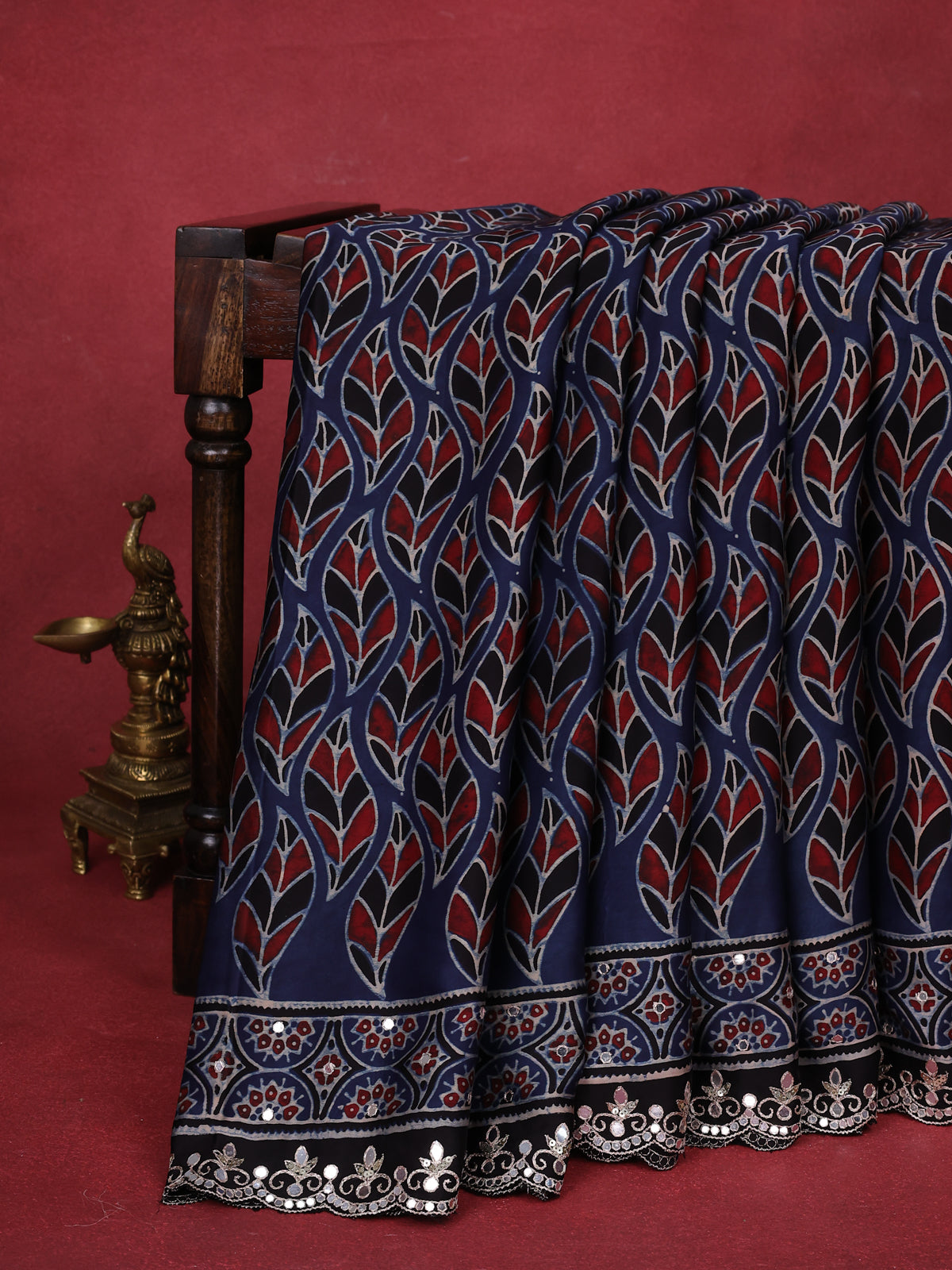 Blue Modal Silk Saree