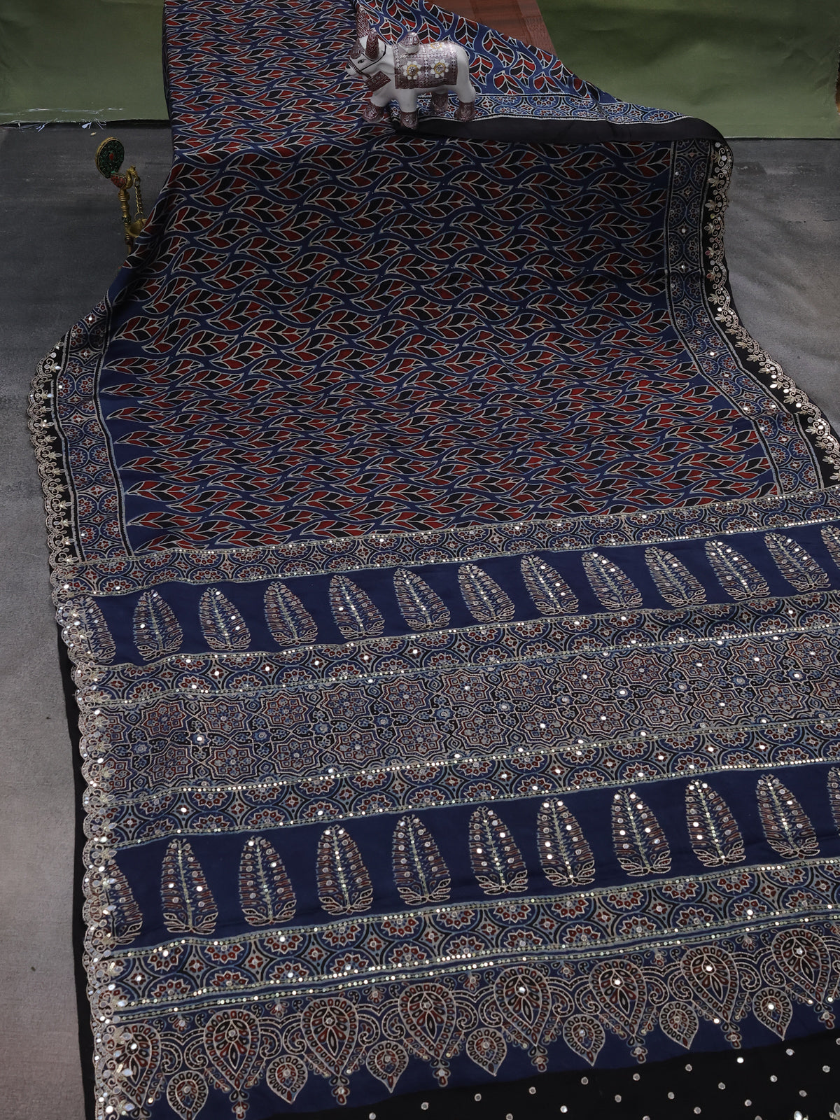 Blue Modal Silk Saree