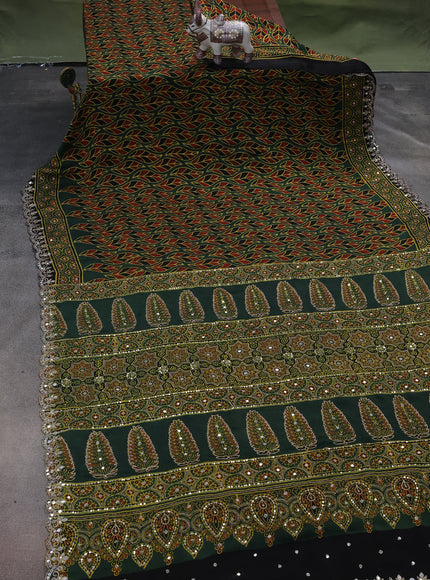 Green Modal Silk Saree