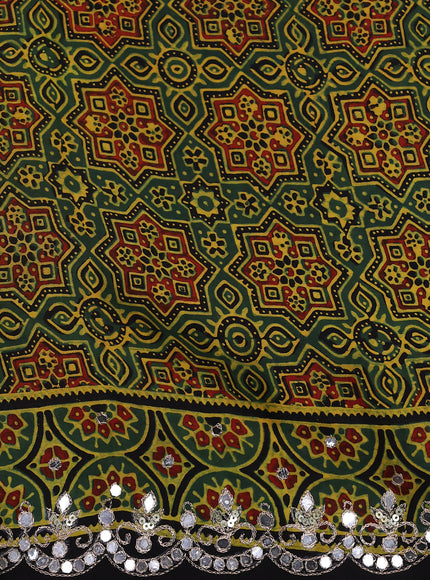 Green Modal Silk Saree