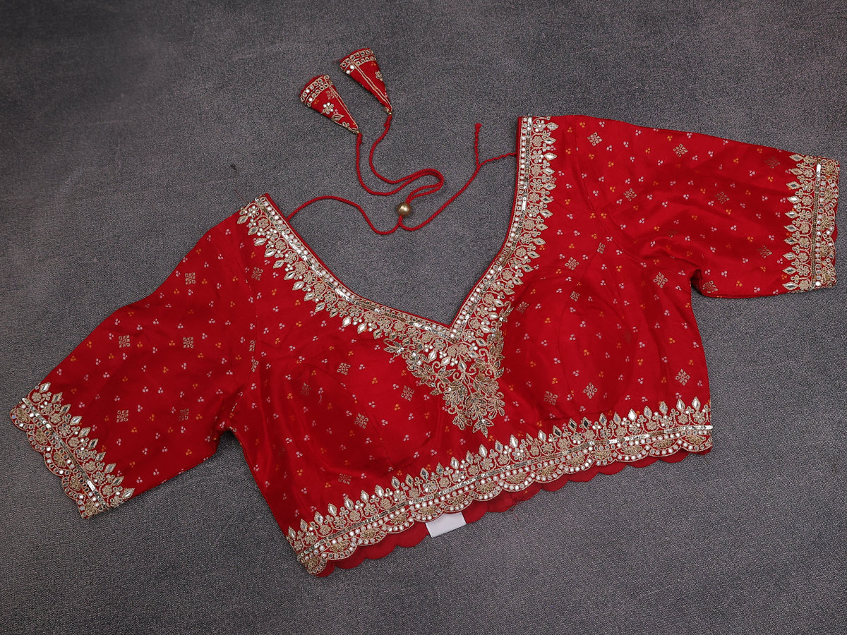 Beige Tissue Saree With Applique Work With Embroidery Readymade Blouse