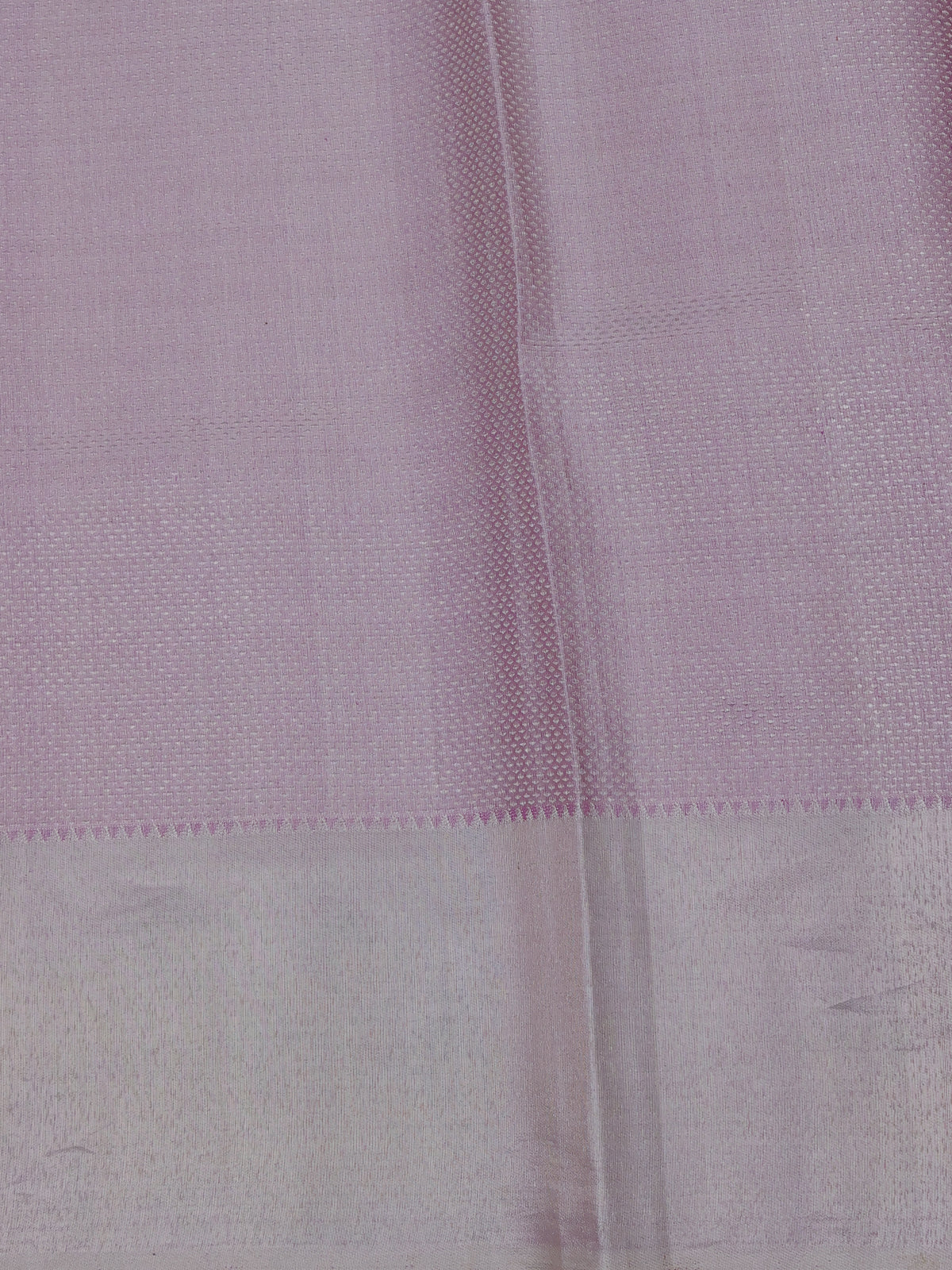Pastel Lavender Kanchipuram Silk Saree With Pichwai Design Border Embroidery