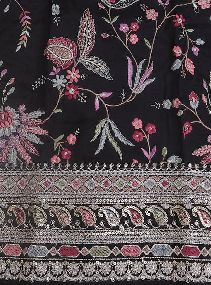 Gold-Black Tissue Silk Saree