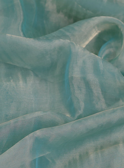 Pastel Blue Tissue Silk Saree