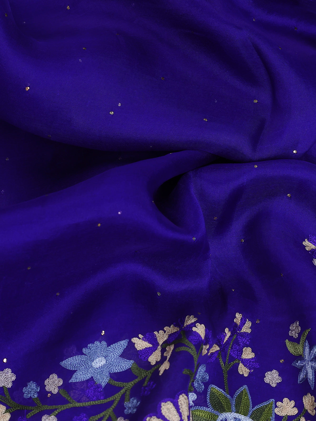 Violet Organza Silk Saree