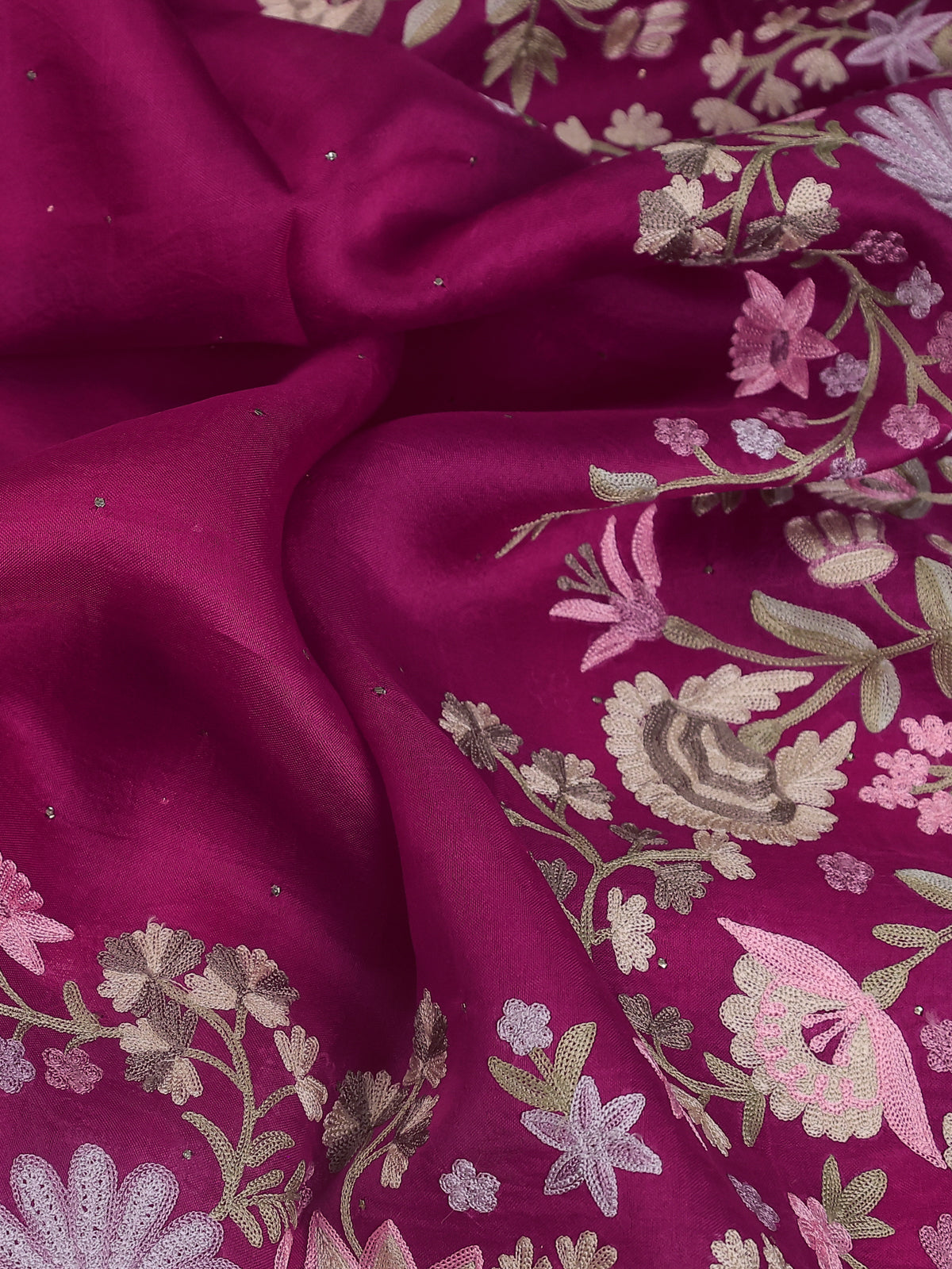 Pink Organza Silk Saree