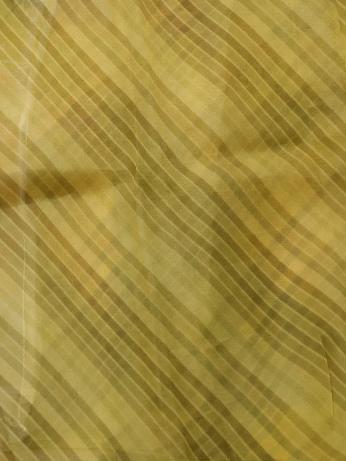 Yellow Organza Silk Saree