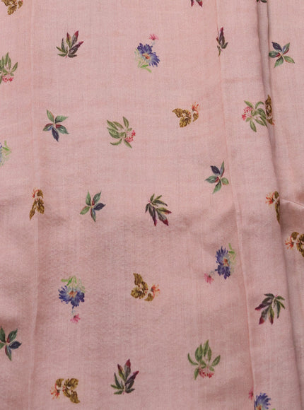 Pastel Pink Organza Silk Saree
