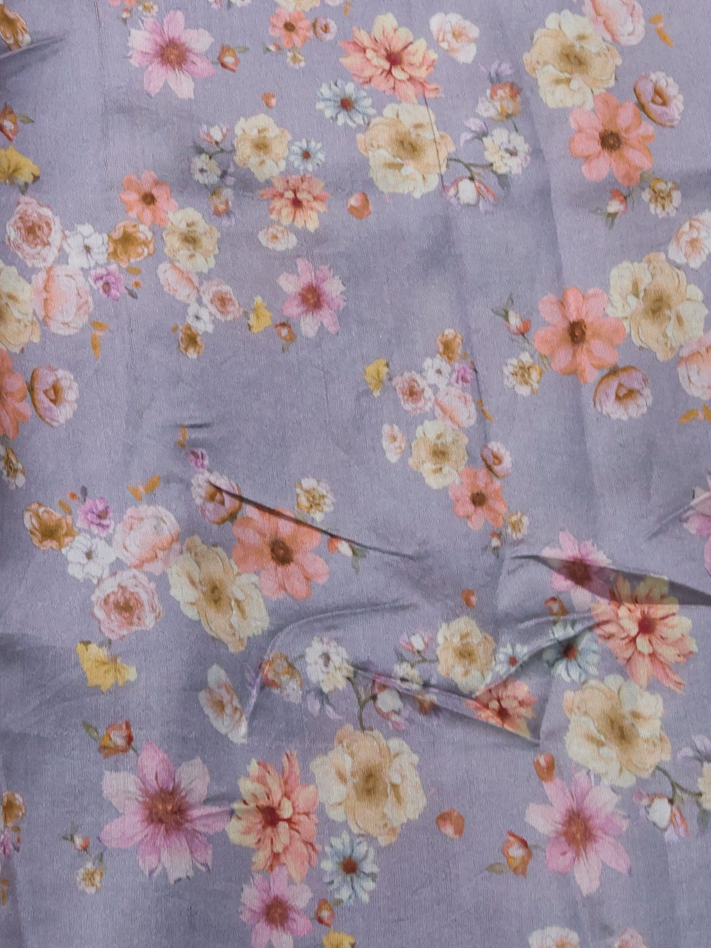 Grey Organza Silk Saree