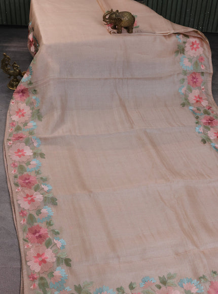 Beige Silk Kota Saree
