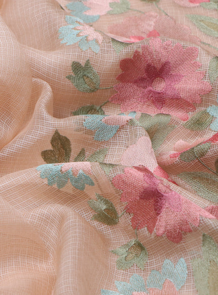 Beige Silk Kota Saree