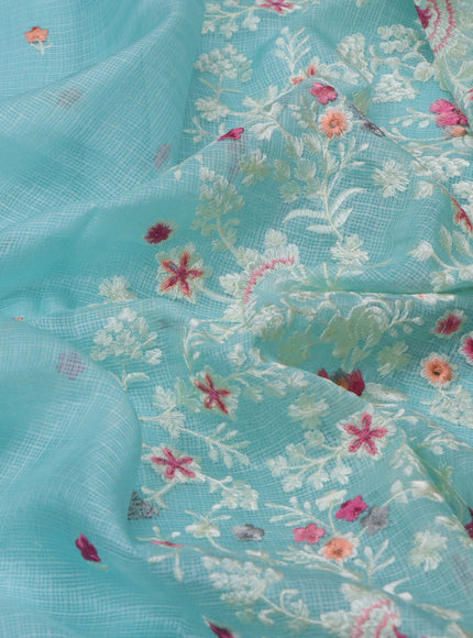 Light Blue Silk Kota Saree