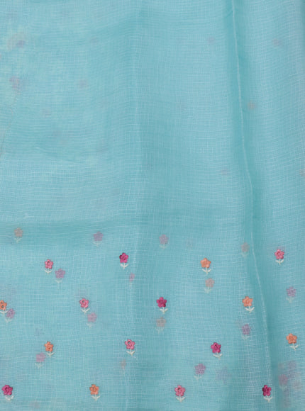 Light Blue Silk Kota Saree