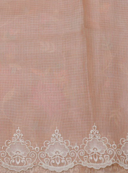 Peach Shade Silk Kota Saree