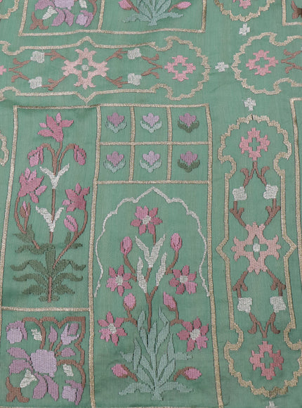 Pastel Green Chanderi Cotton Saree