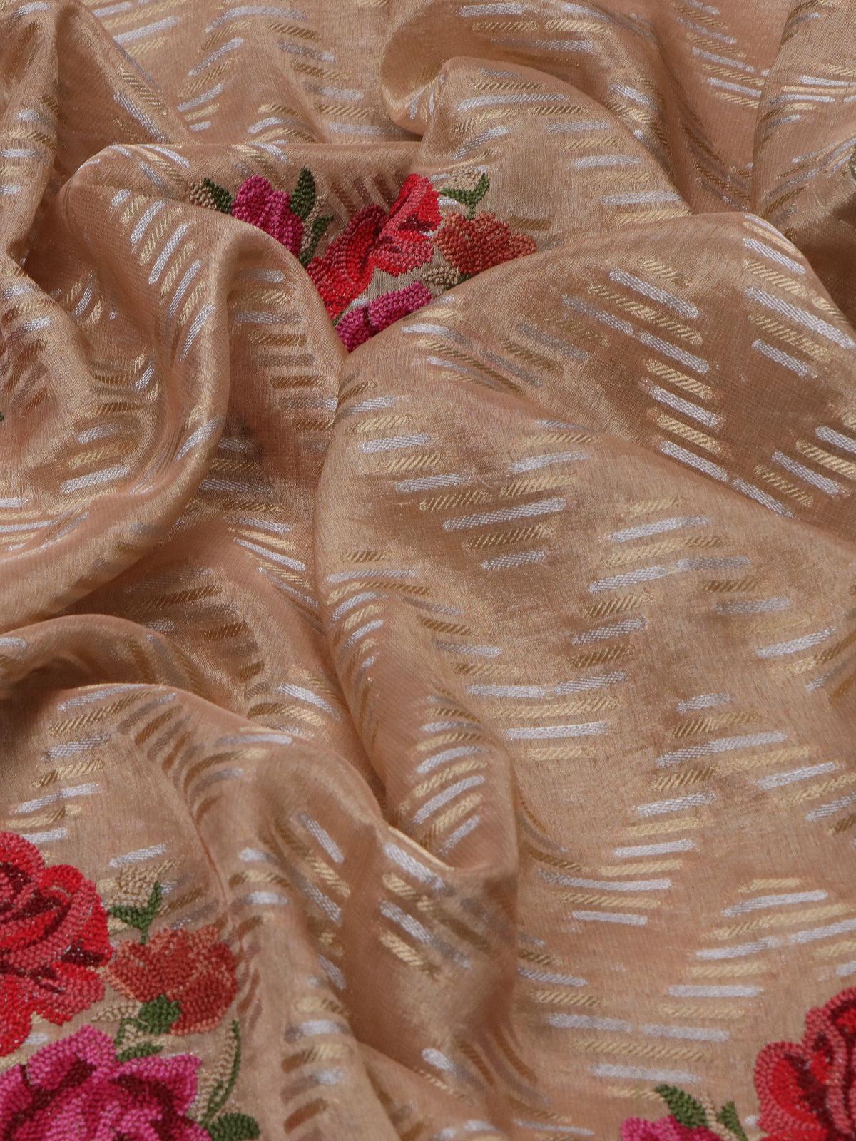 Sandal Tissue Silk Saree